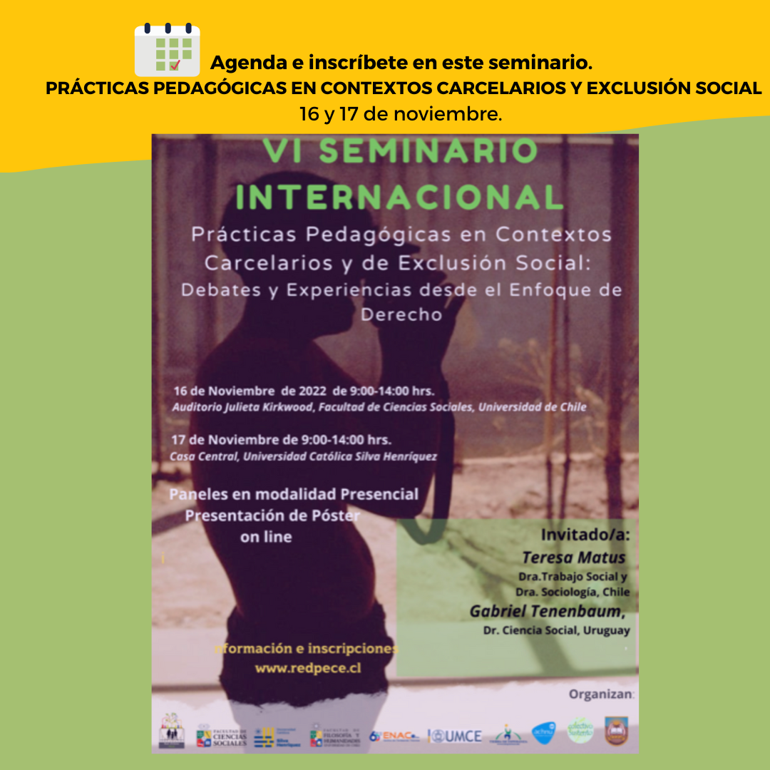 VI Seminario internacional: Prácticas pedagógicas en contextos carcelarios y de exclusión social.